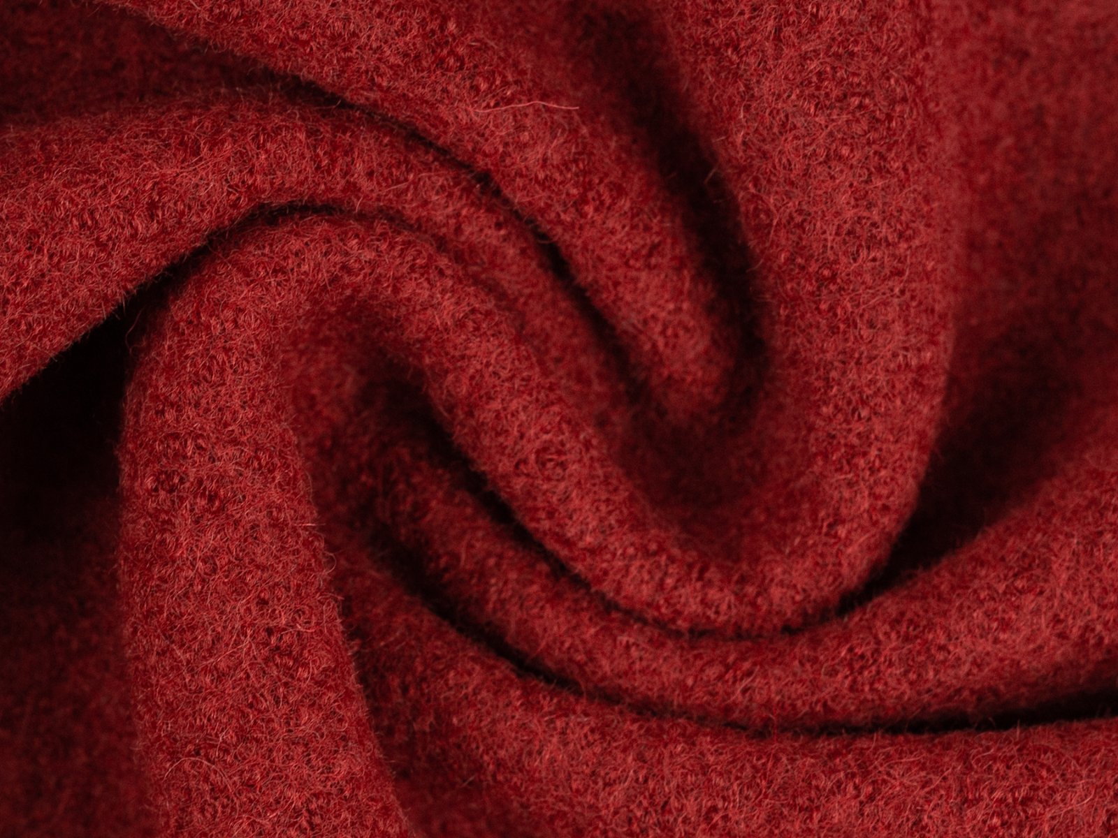 Wollwalk Stoff Naomi gekochte Wolle - uni