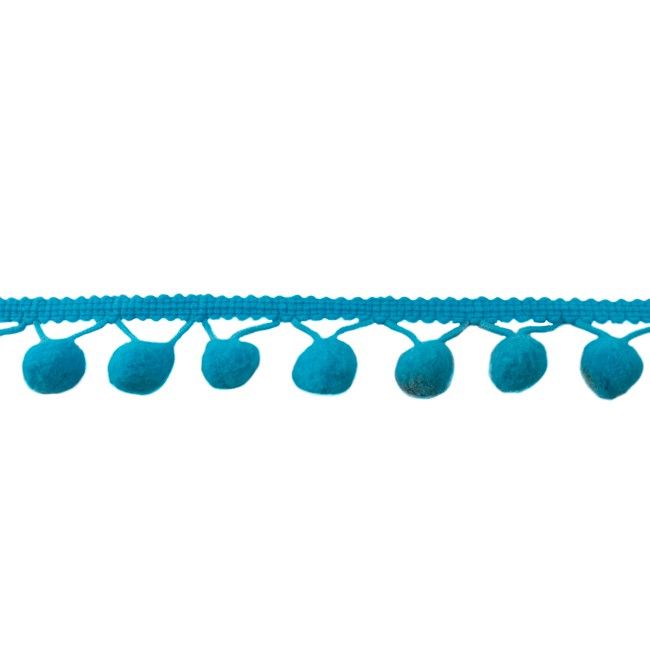 Bommelborte Pompon ca. 24 mm Bommeln - uni