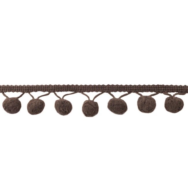 Bommelborte Pompon ca. 24 mm Bommeln - uni