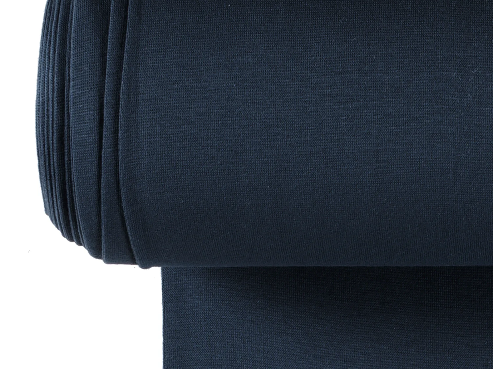 Glattes Bündchen Stoff im Schlauch