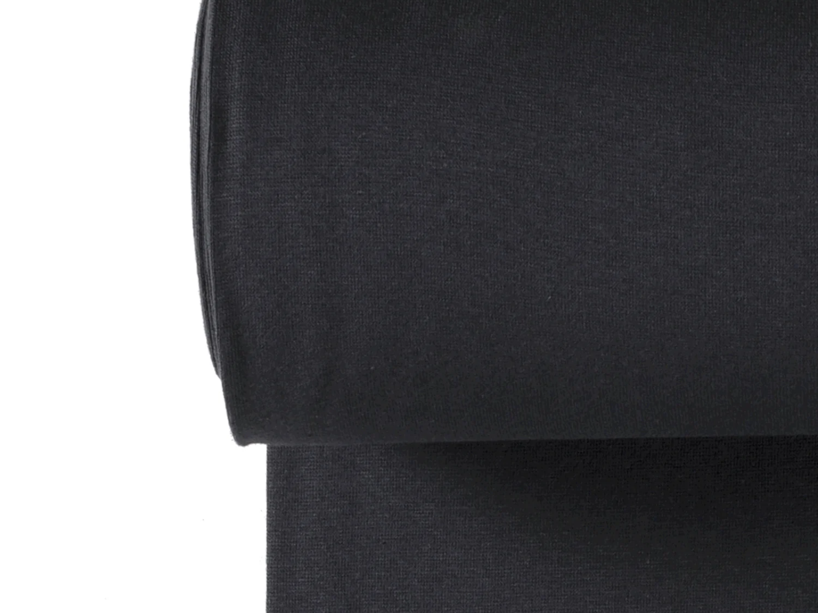 Glattes Bündchen Stoff im Schlauch