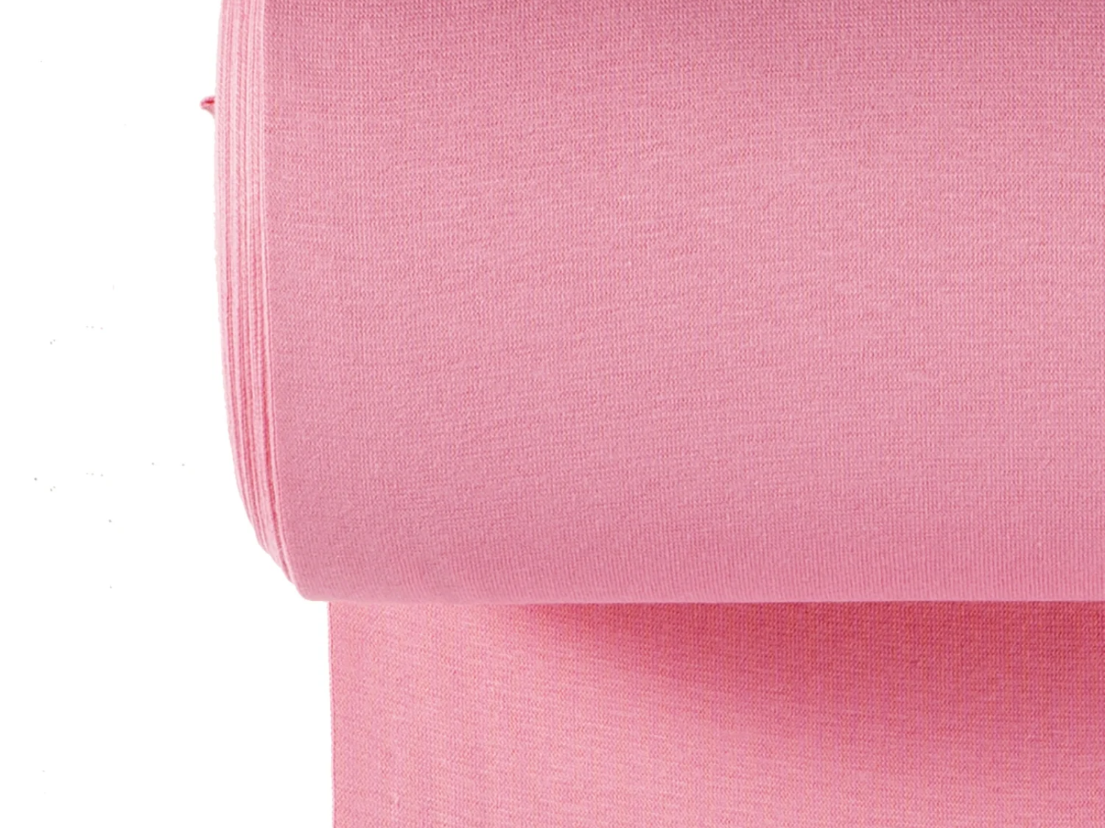 Glattes Bündchen Stoff im Schlauch