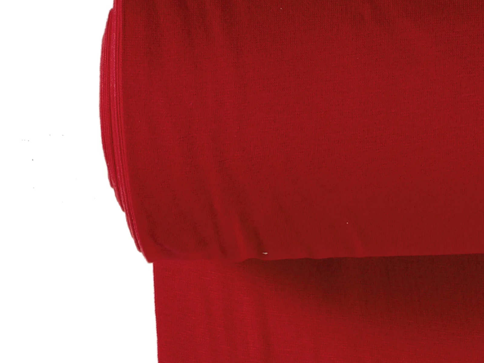 Glattes Bündchen Stoff im Schlauch