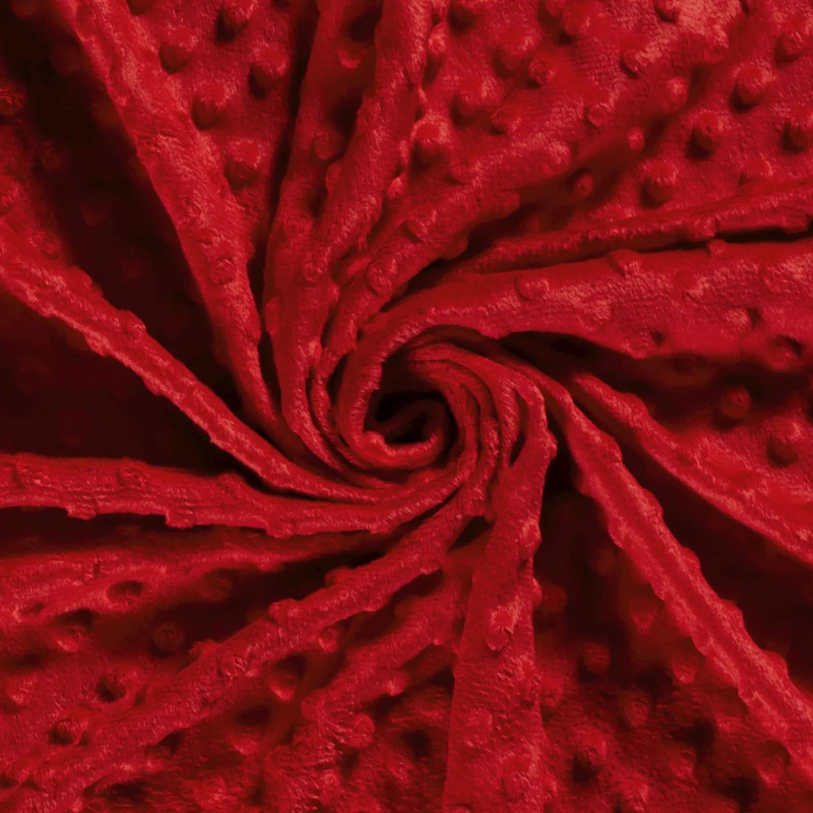 Minky-Stoff mit Noppenprägung