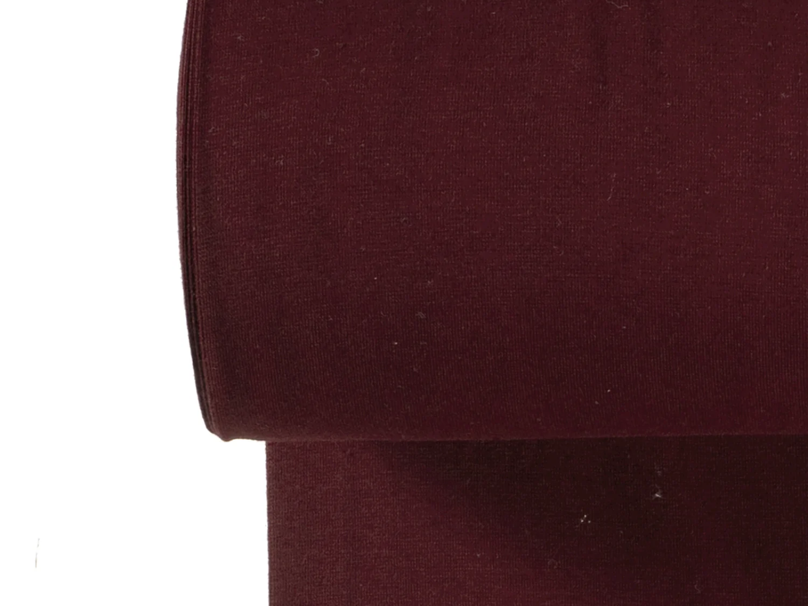 Glattes Bündchen Stoff im Schlauch