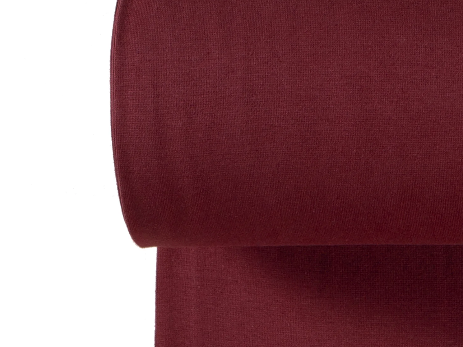 Glattes Bündchen Stoff im Schlauch