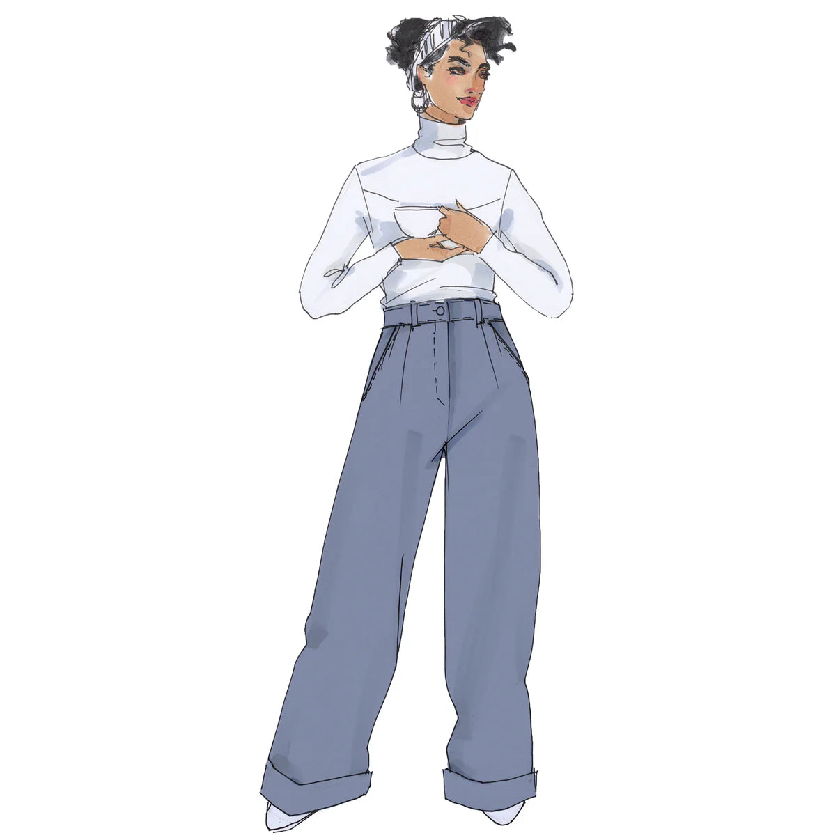 Papierschnittmuster Marlenehose Viola