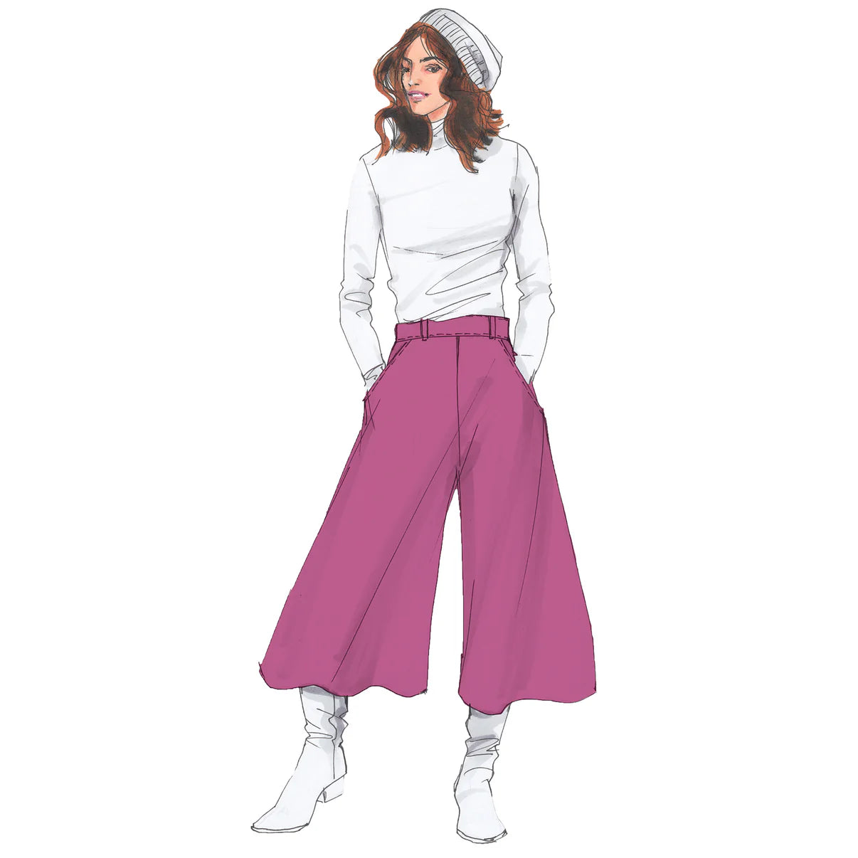 Papierschnittmuster Hosenrock Theresa