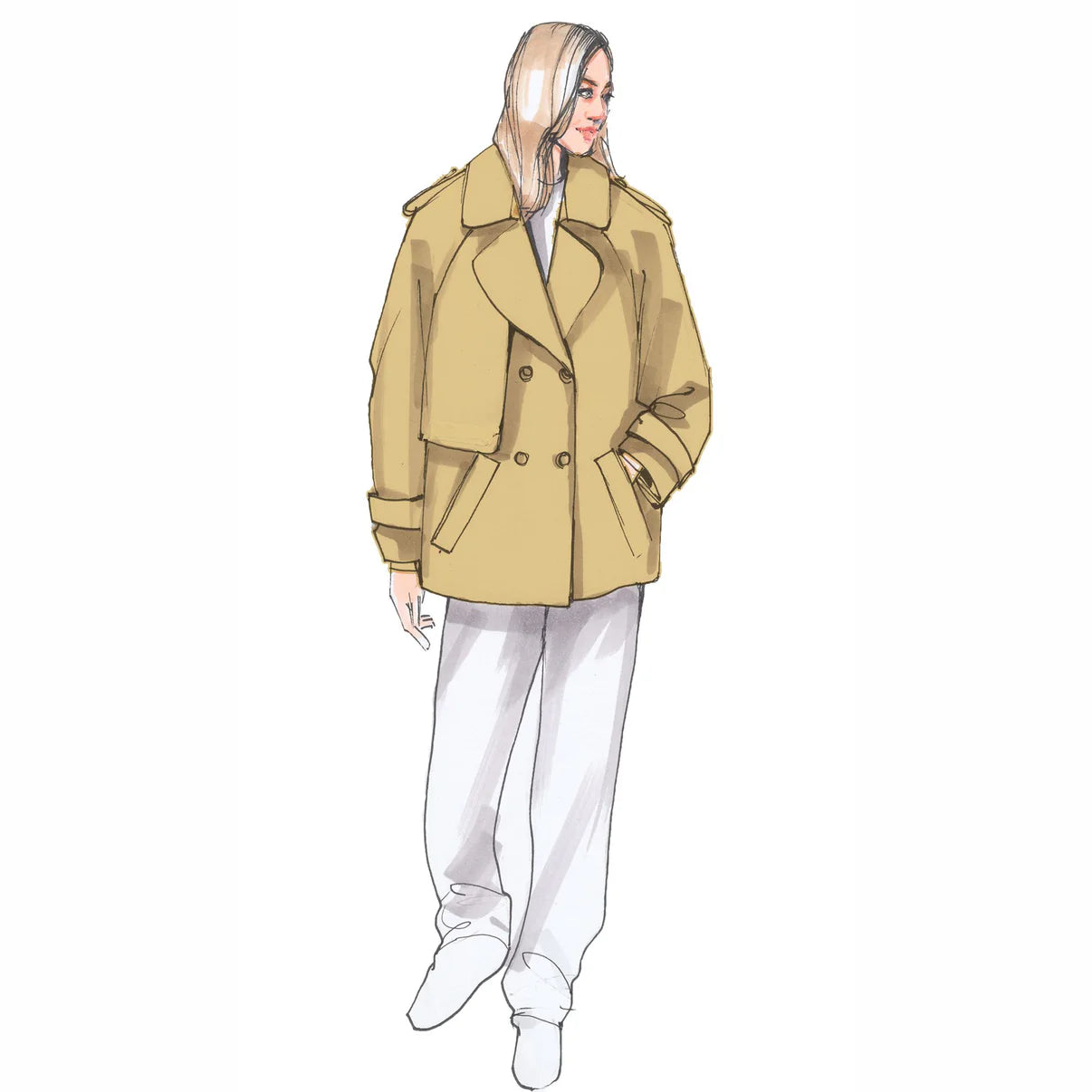 Papierschnittmuster Premium Cabanjacke Val