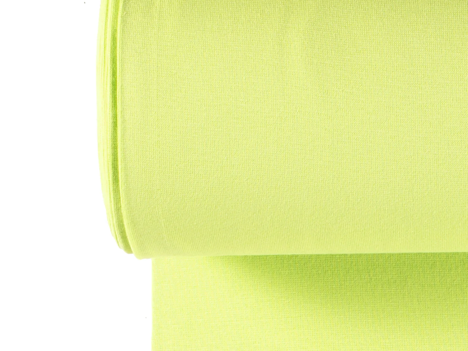 Glattes Bündchen Stoff im Schlauch