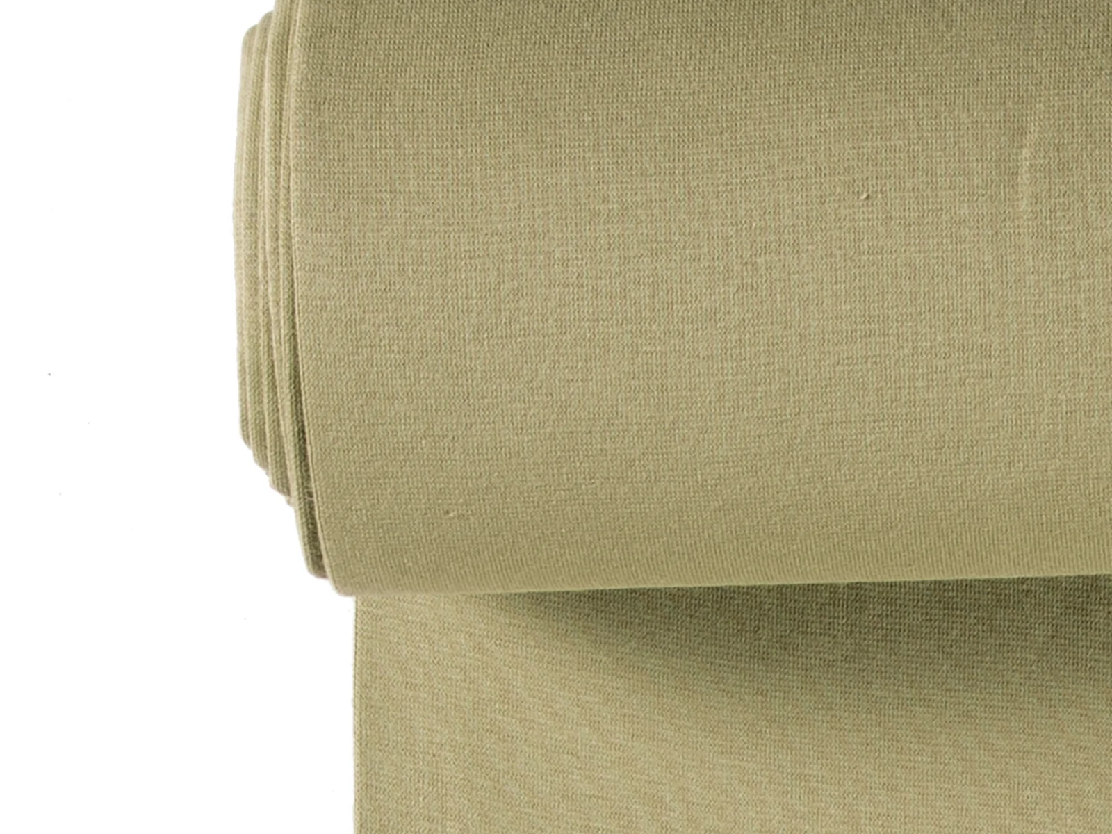 Glattes Bündchen Stoff im Schlauch