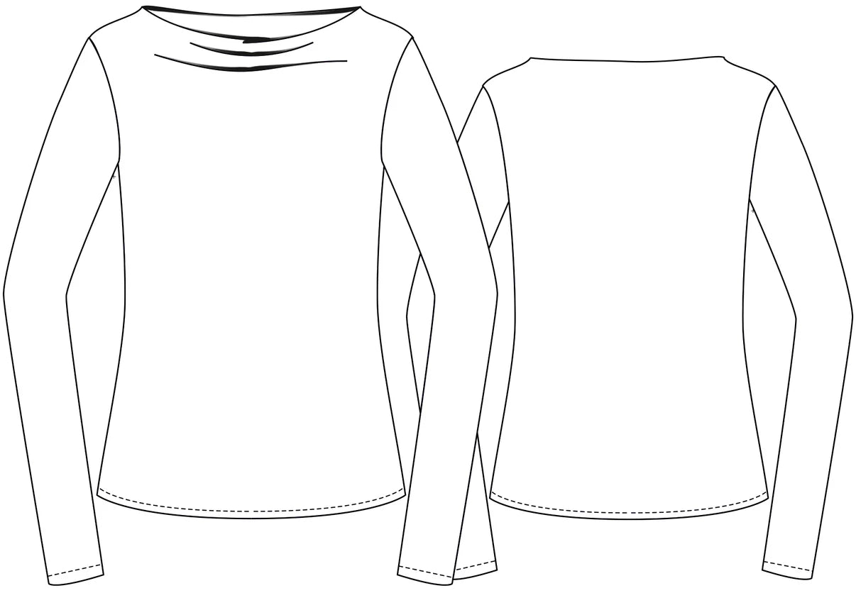 Papierschnittmuster Pullover Pony-Hütchen