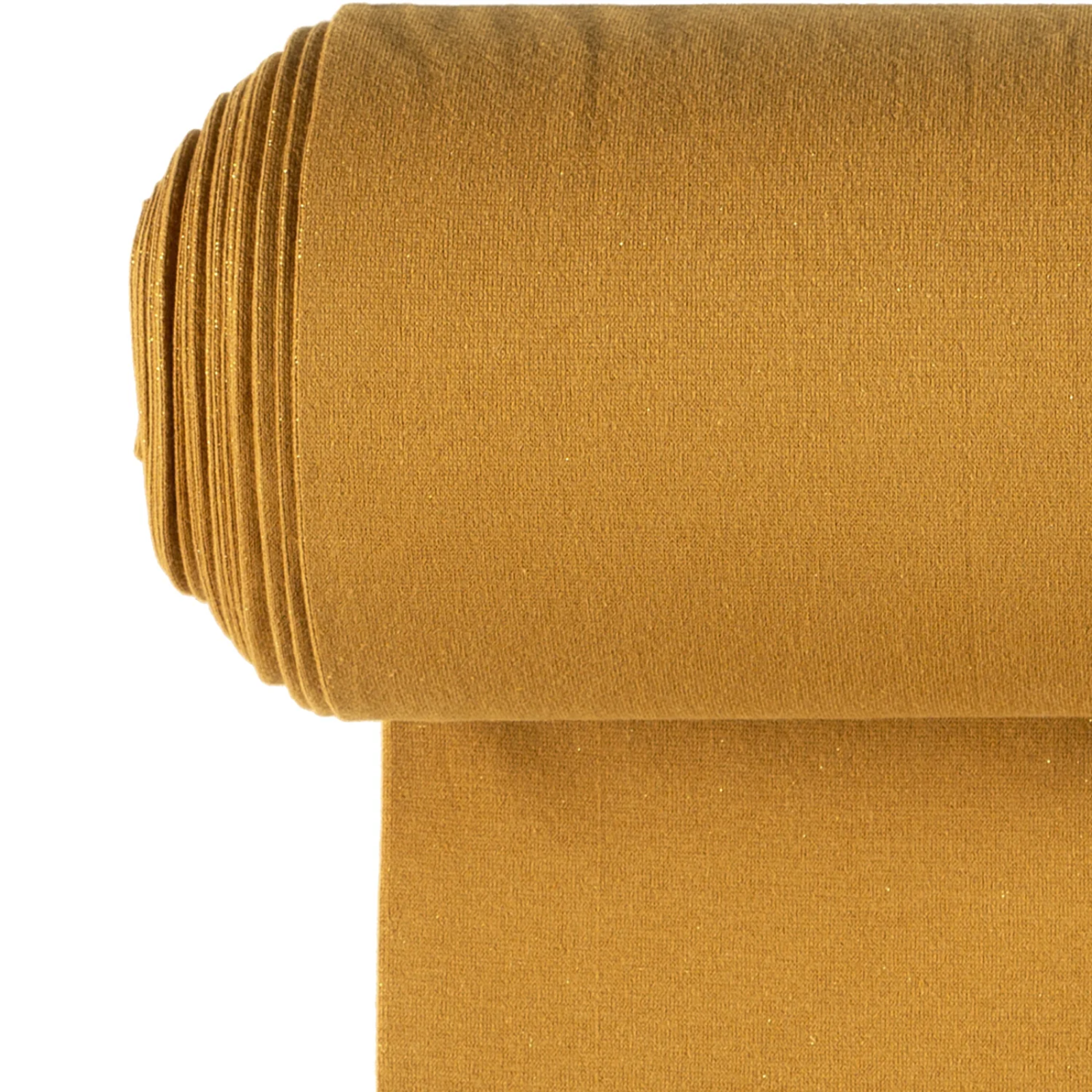 ✨ Glattes Bündchen Stoff im Schlauch - Glitzer