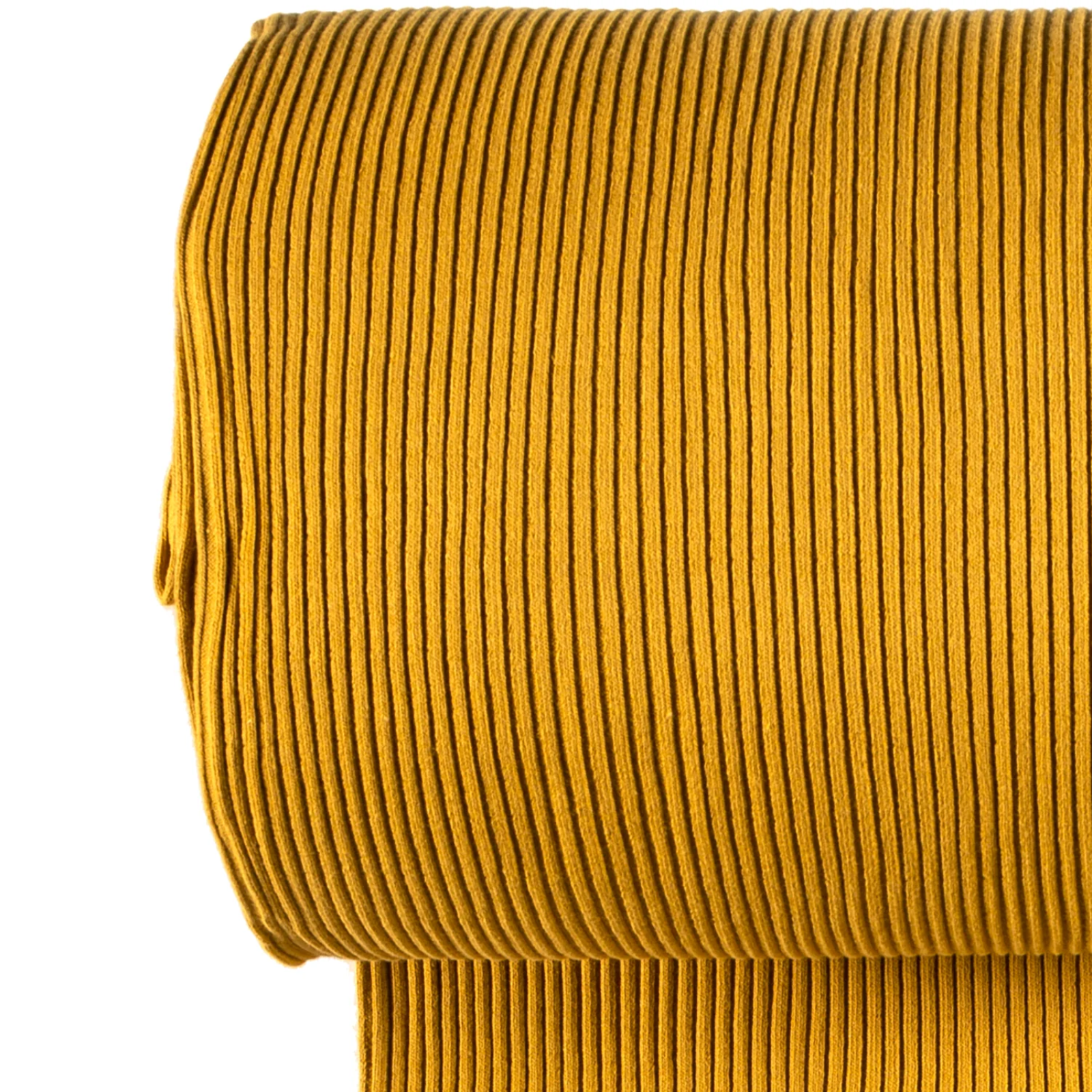 Grobes Ribbündchen Stoff im Schlauch - uni