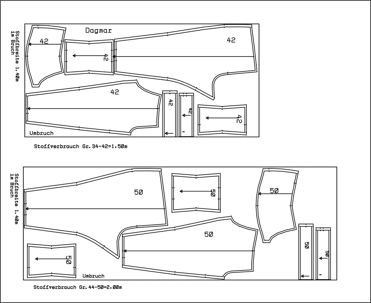 Papierschnittmuster Jogginghose Dagmar