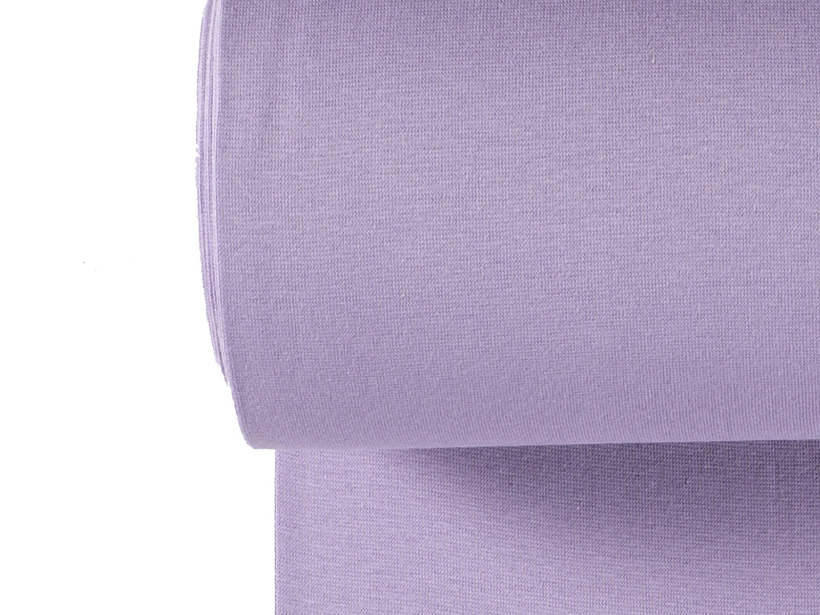 Glattes Bündchen Stoff im Schlauch