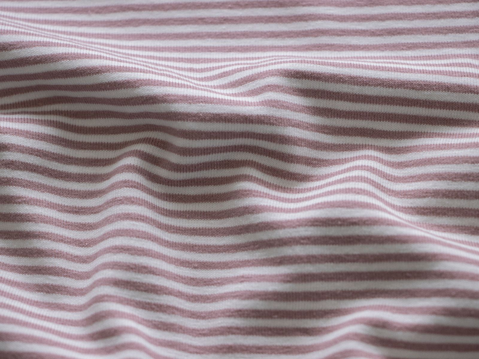 Glattes Bündchen Stoff im Schlauch - Streifen