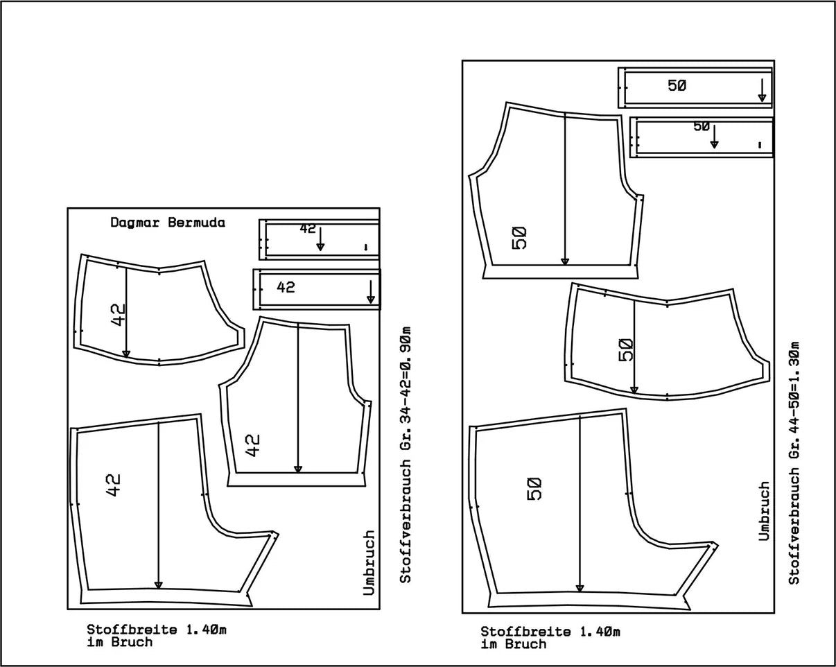 Papierschnittmuster Jogginghose Dagmar
