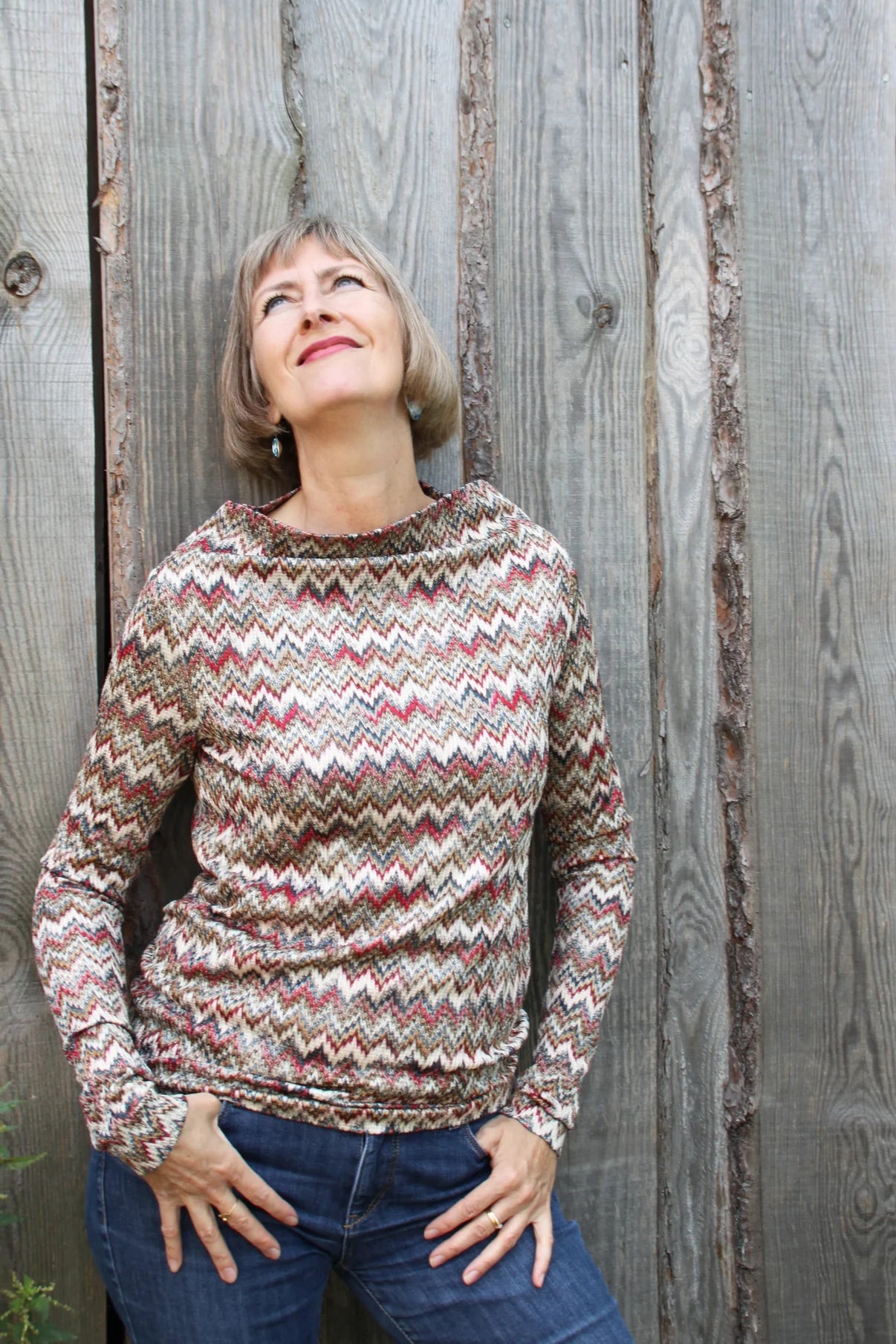 Papierschnittmuster Pullover Pony-Hütchen