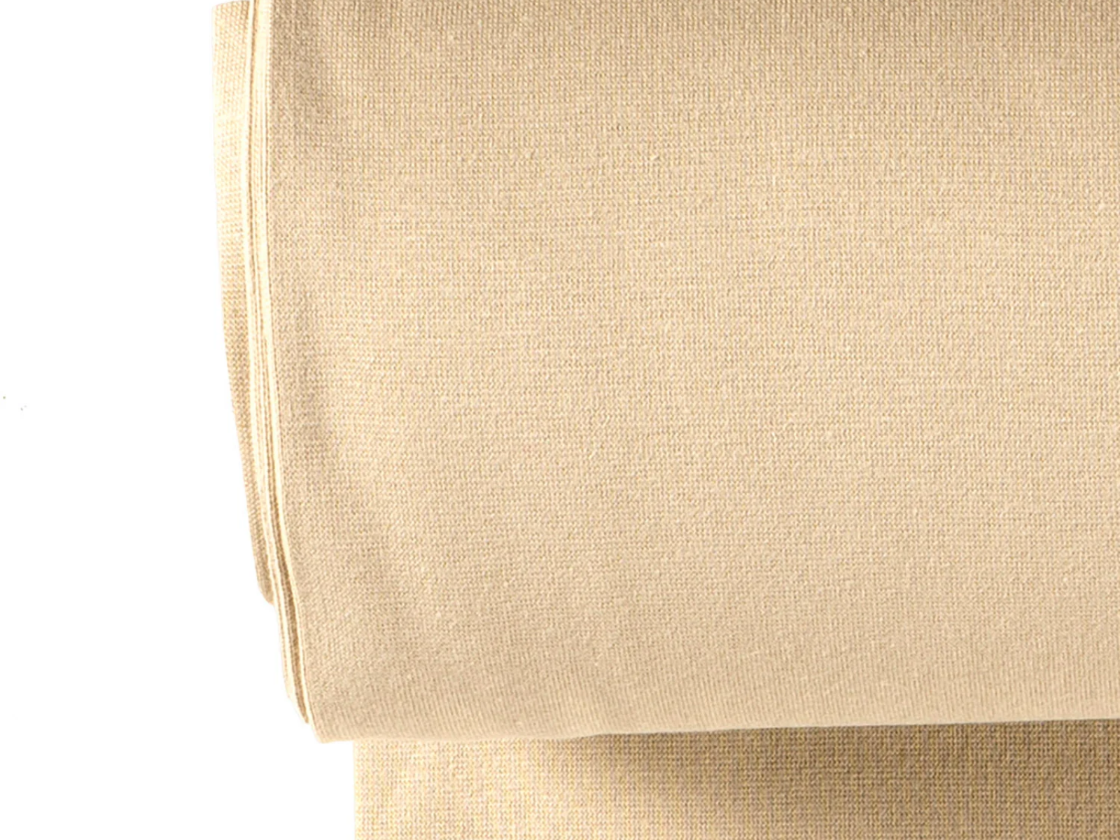 Glattes Bündchen Stoff im Schlauch