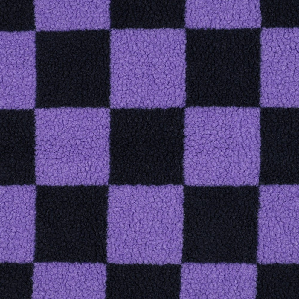 Sherpa Teddy Jacquard Stoff - Karomuster