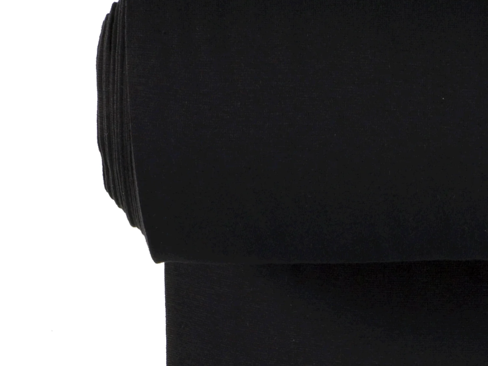 Glattes Bündchen Stoff im Schlauch