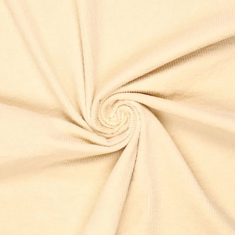 Breitcord Stretch washed - 3.5 mm breite Rippen Corduroy - uni