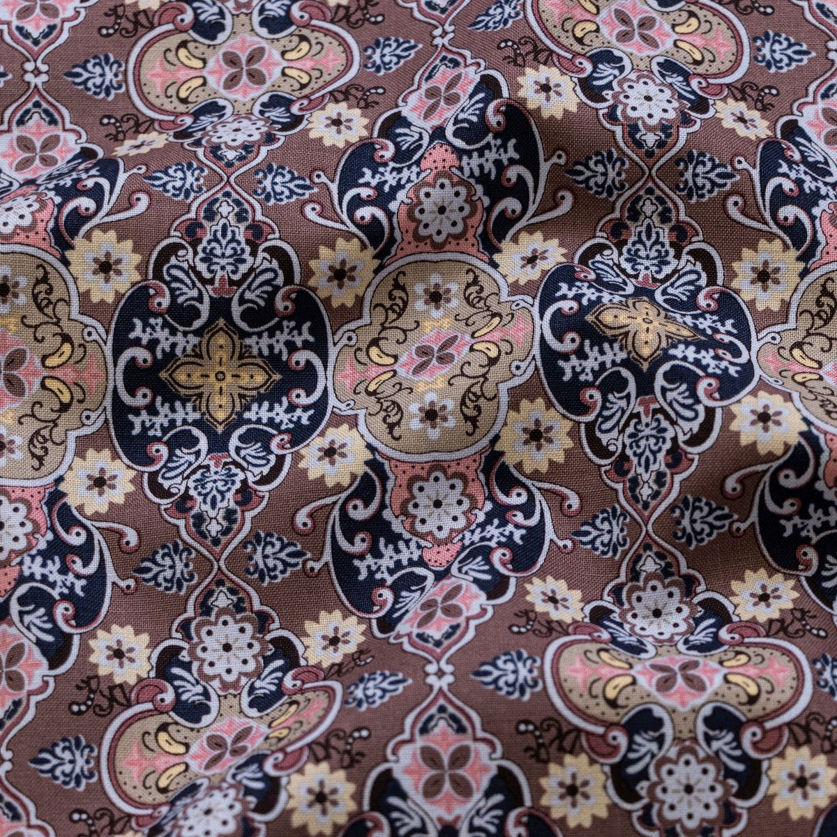 Webware Baumwolle Swafing Julia - blumige Ornamente - altrosa