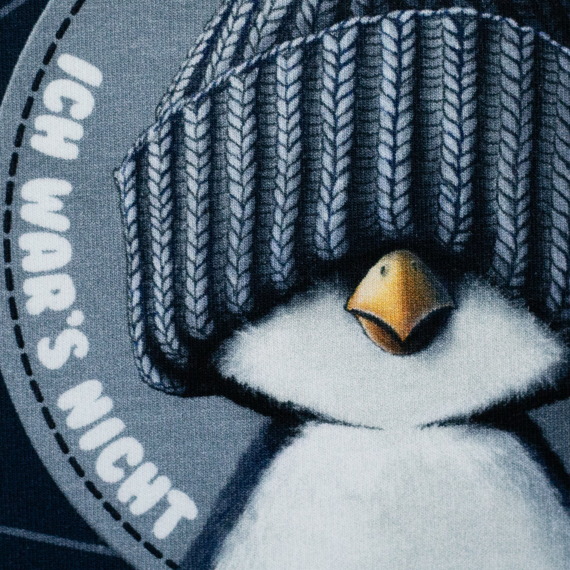 Sweat Swafing PANEL On The Rocks by Thorsten Berger - Pinguin & Mütze - dunkelblau