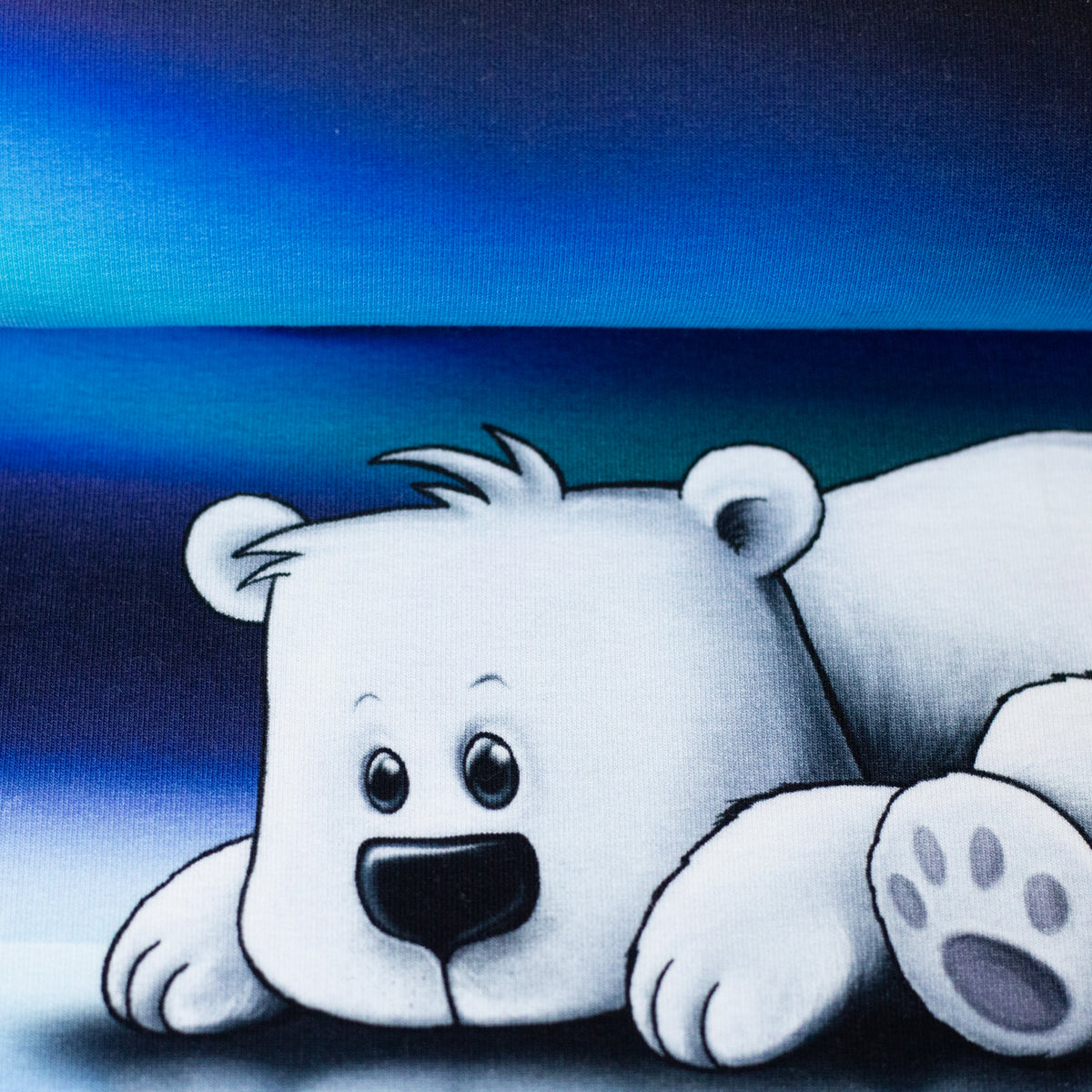 Sweat Swafing PANEL-Kombi On The Rocks by Thorsten Berger - Polarlichter - blau