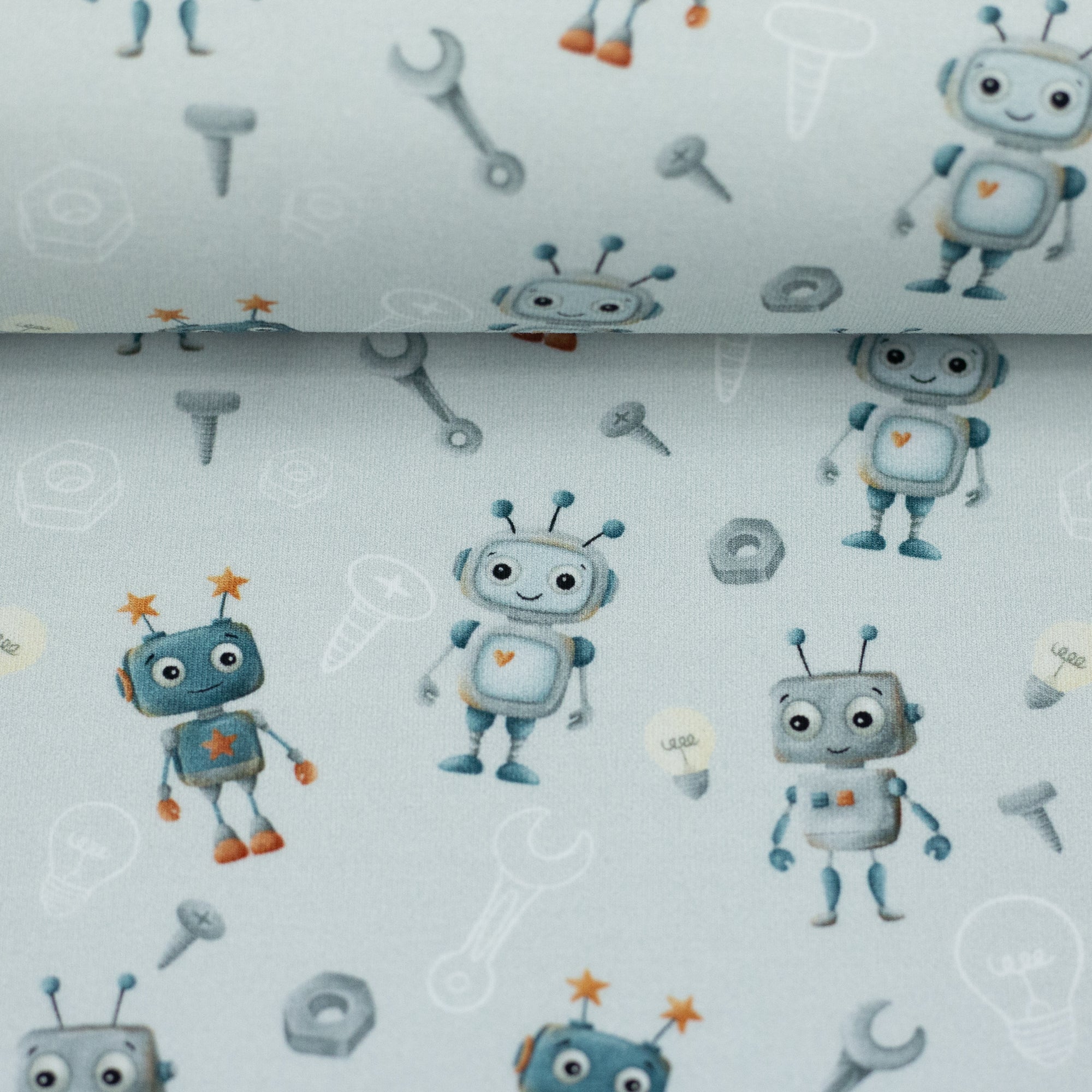 Jersey Baumwolle Swafing - Hello Robot!