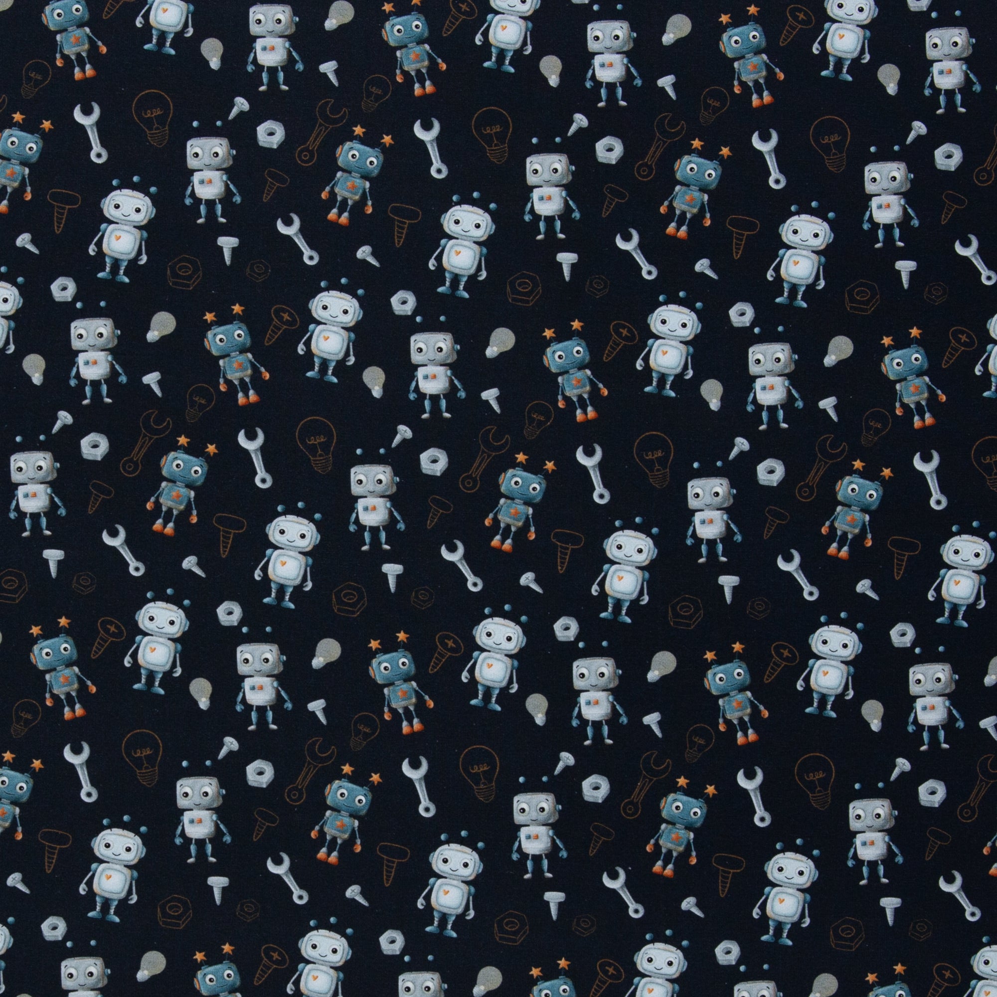 Jersey Baumwolle Swafing - Hello Robot!
