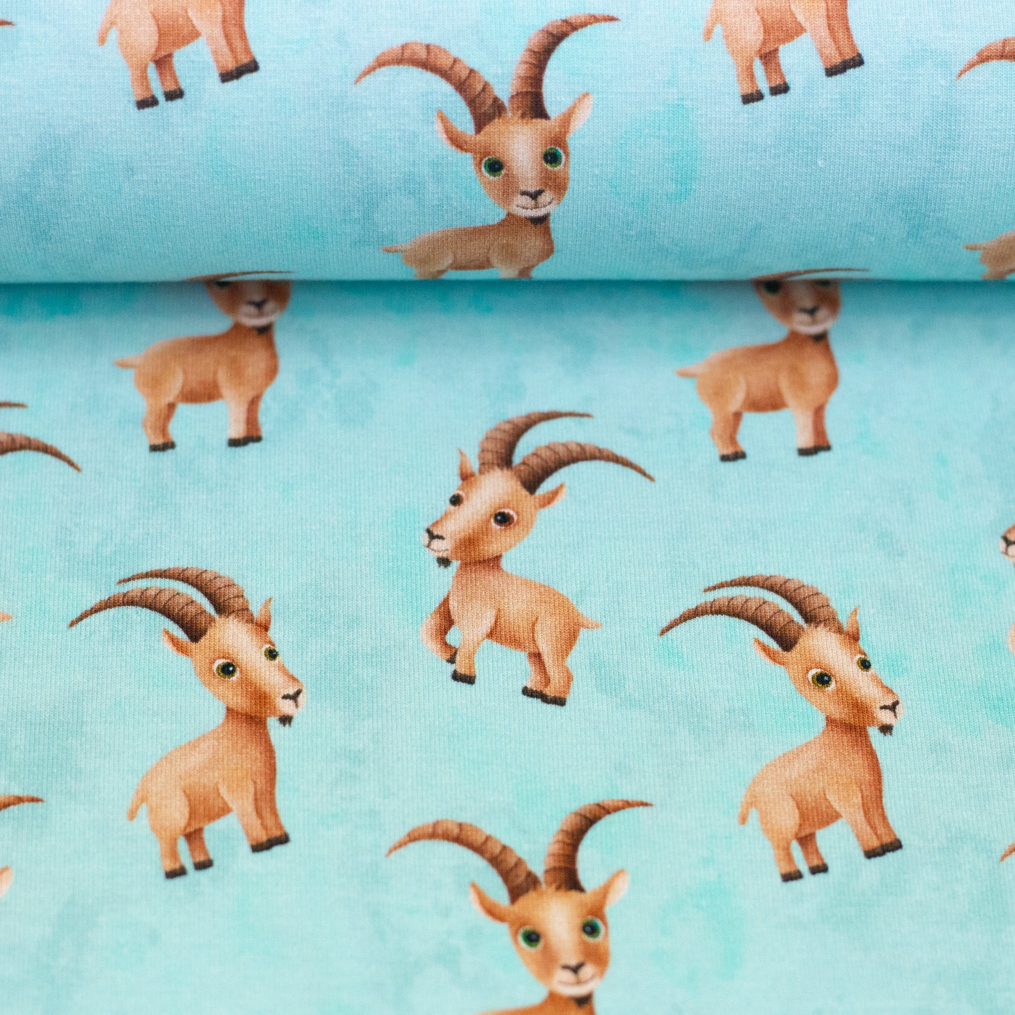 Jersey Swafing Alpenliebe by Mrs Mint Design - Bergziegen