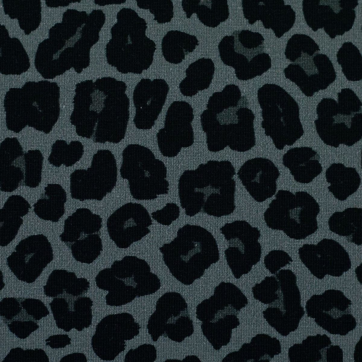Baumwolle Jersey Swafing Theo - Animalprint - Leo - anthrazit