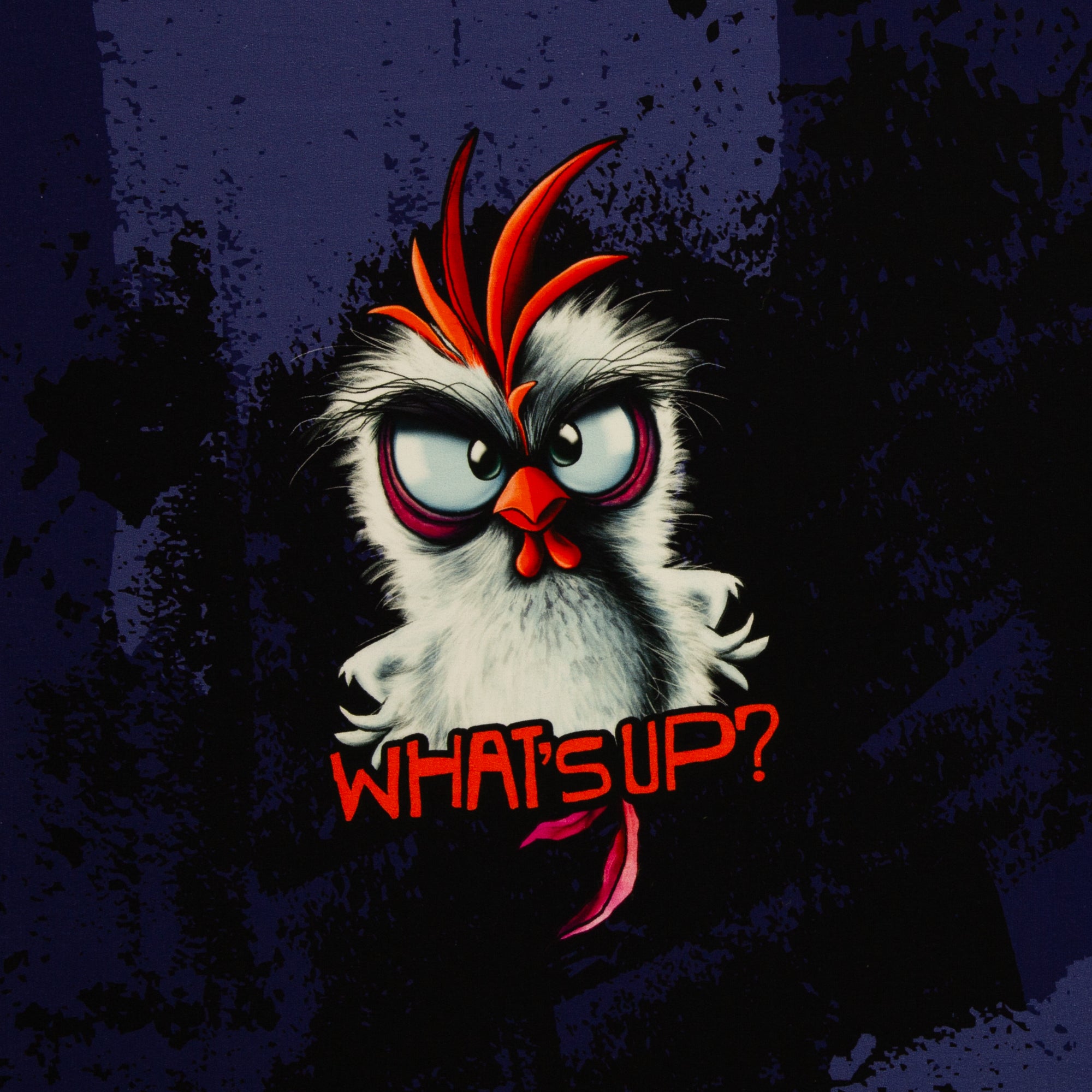 French Terry Swafing PANEL ca. 80 cm x 150 cm Chickeria by Thorsten Berger - dunkelblau