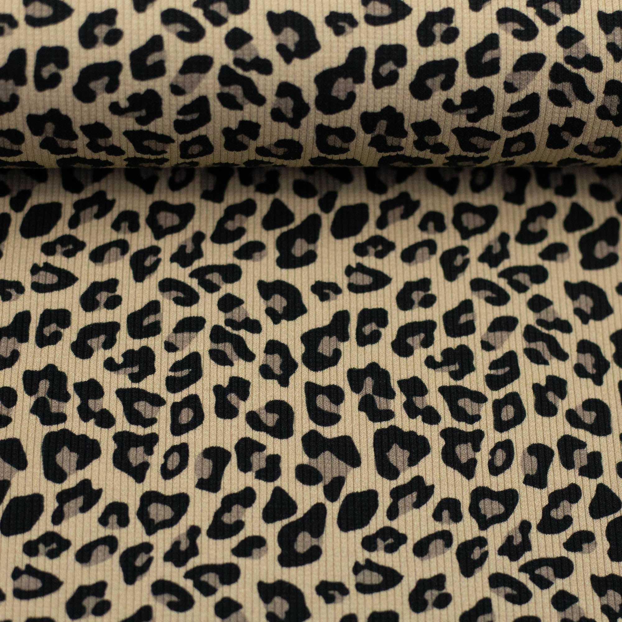 Ripp-Jersey Swafing Leonore - Leomuster - beige