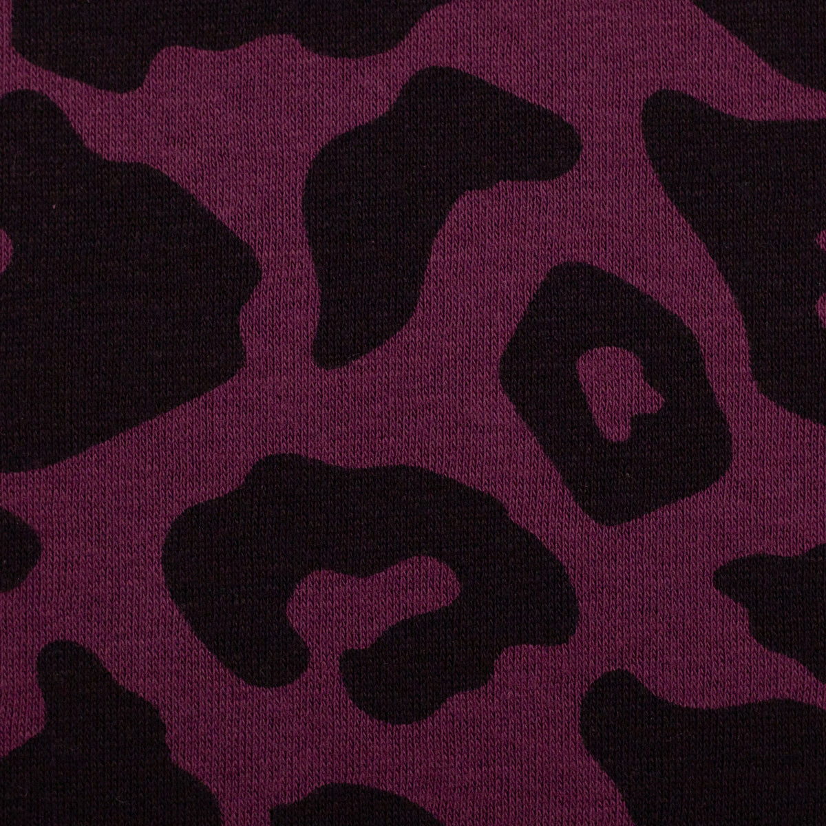 Angerauter Sweat Swafing Aspen - Leo - bordeaux/schwarz