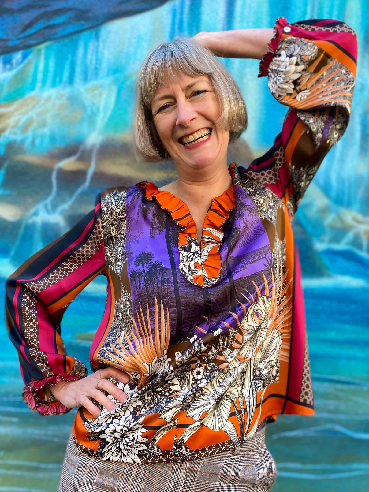 Papierschnittmuster Rüschenbluse Bristol