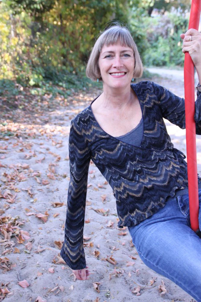 Papierschnittmuster Wickeljacke Alice