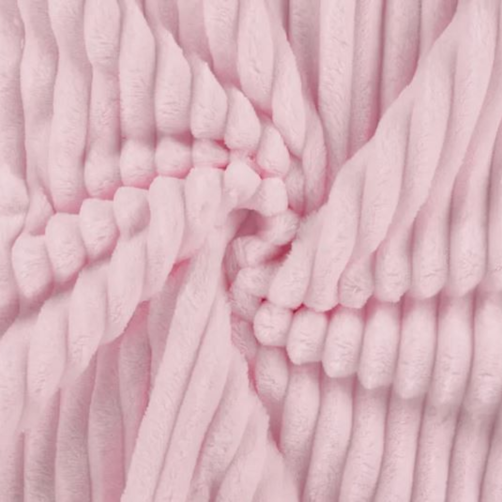 Cuddle Binky super weicher Wellnessfleece Stoff mit 1,5 cm breiten Rippen