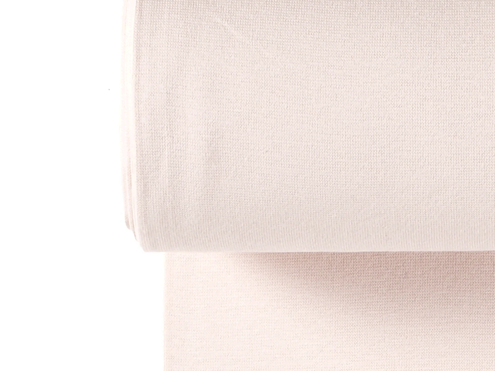 Glattes Bündchen Stoff im Schlauch