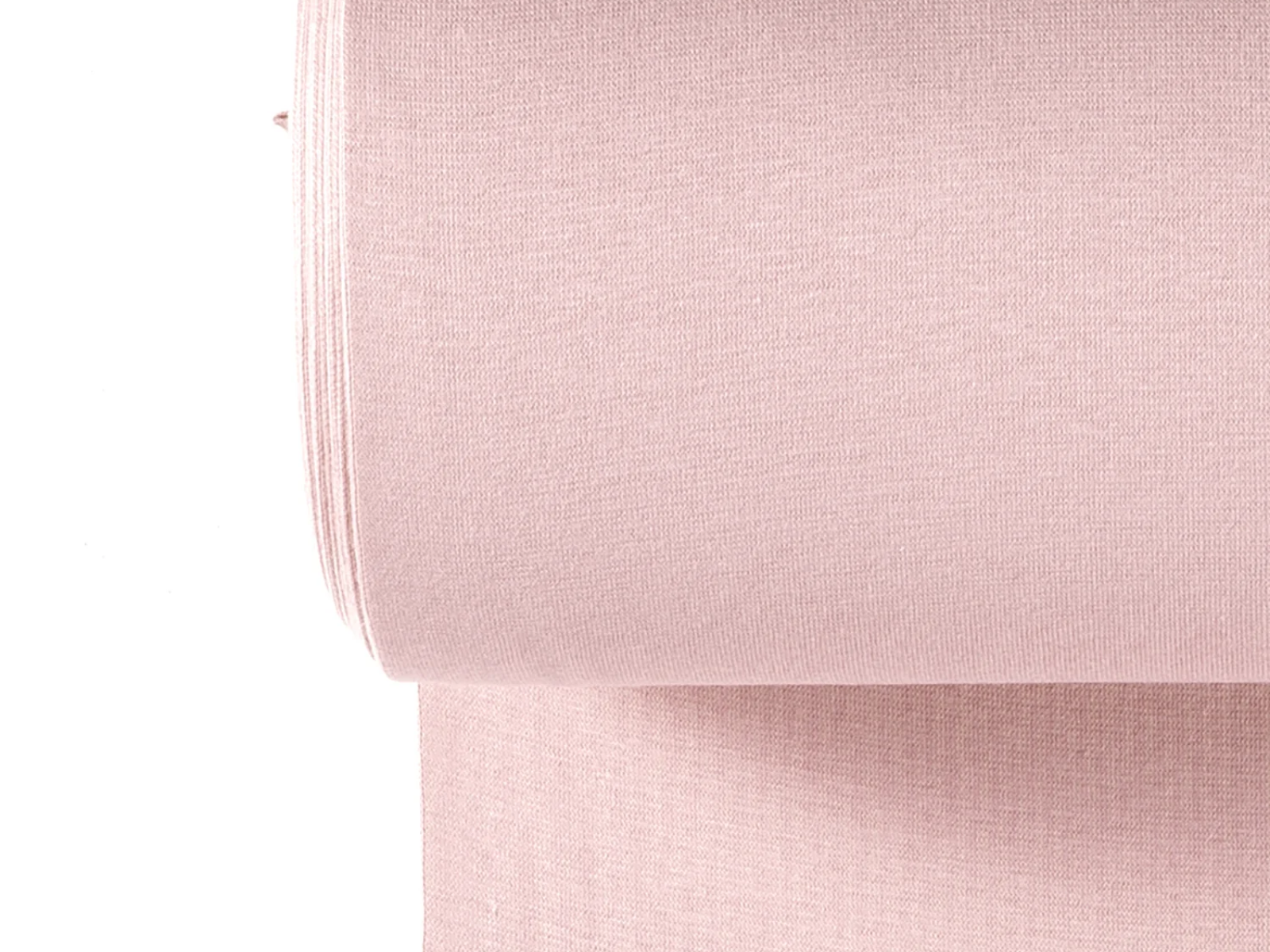 Glattes Bündchen Stoff im Schlauch