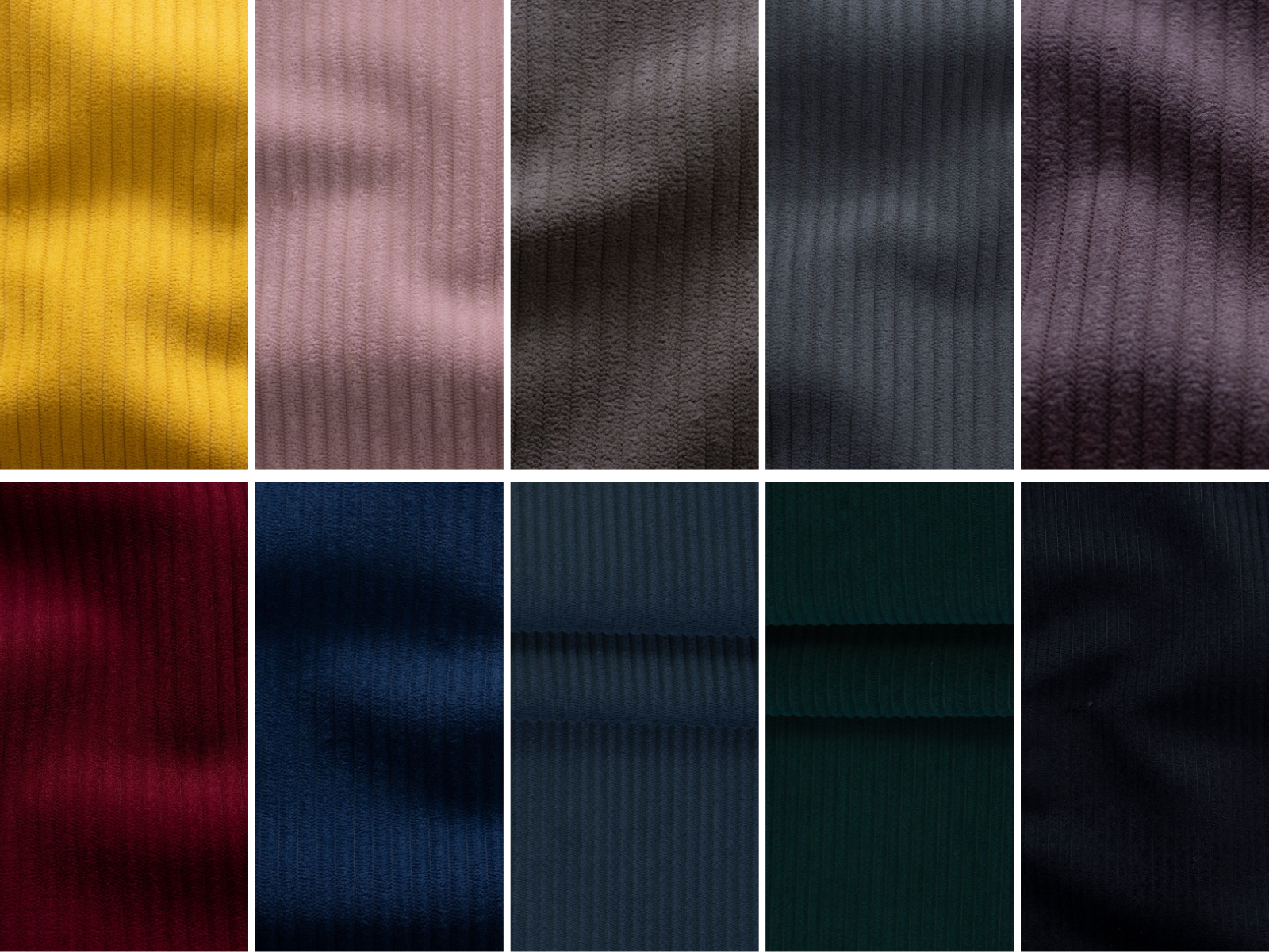 Cord Samt Deko Stoff - und Jackenstoff -uni