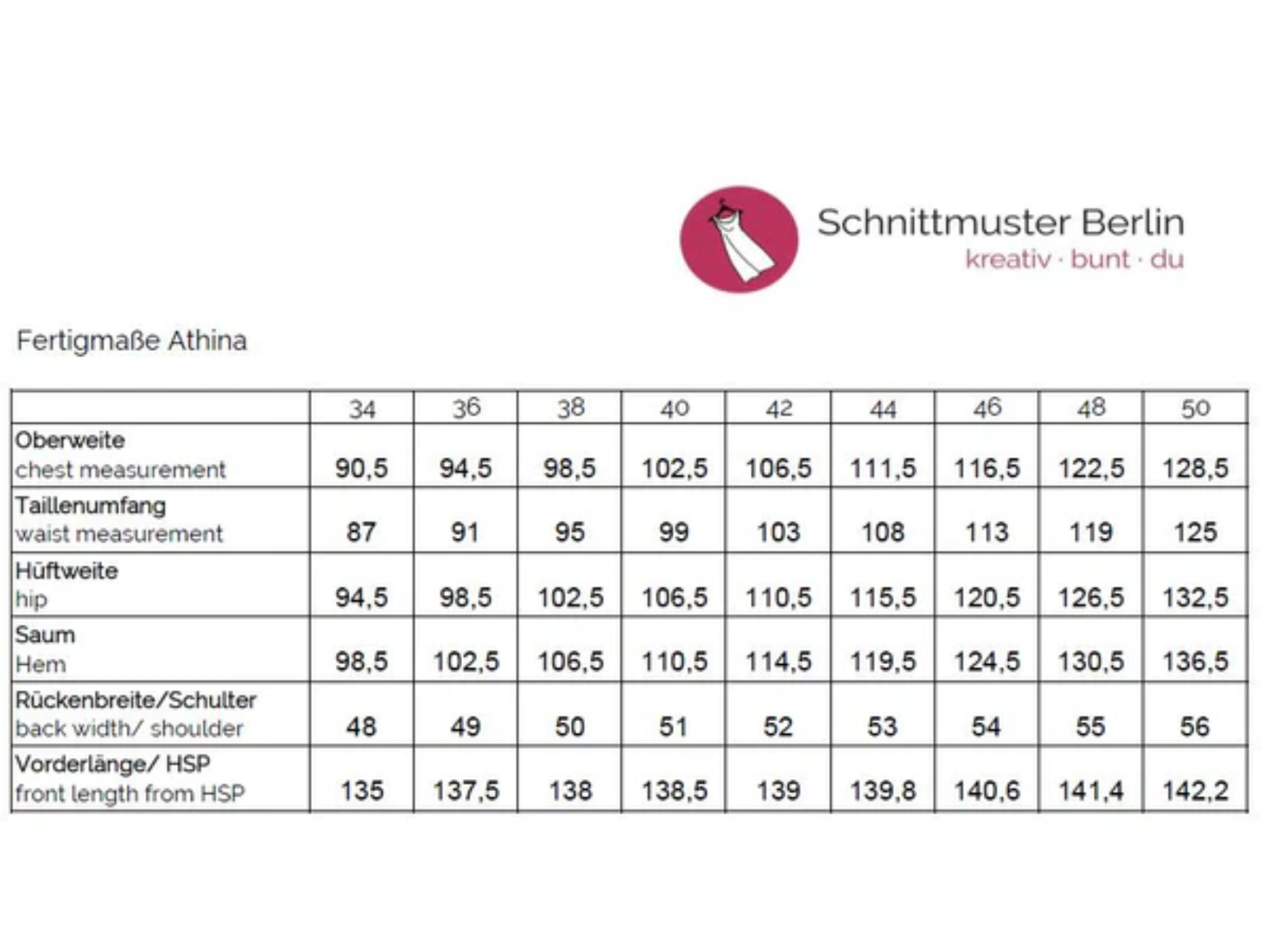 Papierschnittmuster Premium Tunikakleid Athina