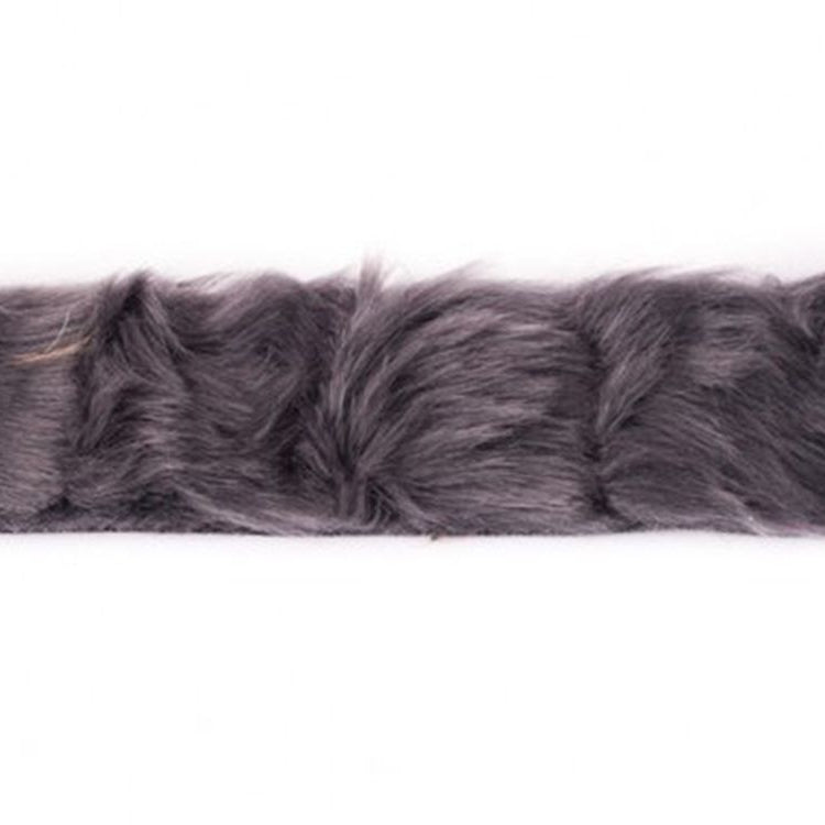Pelzimitatband/Borte ca. 4 cm breit - uni