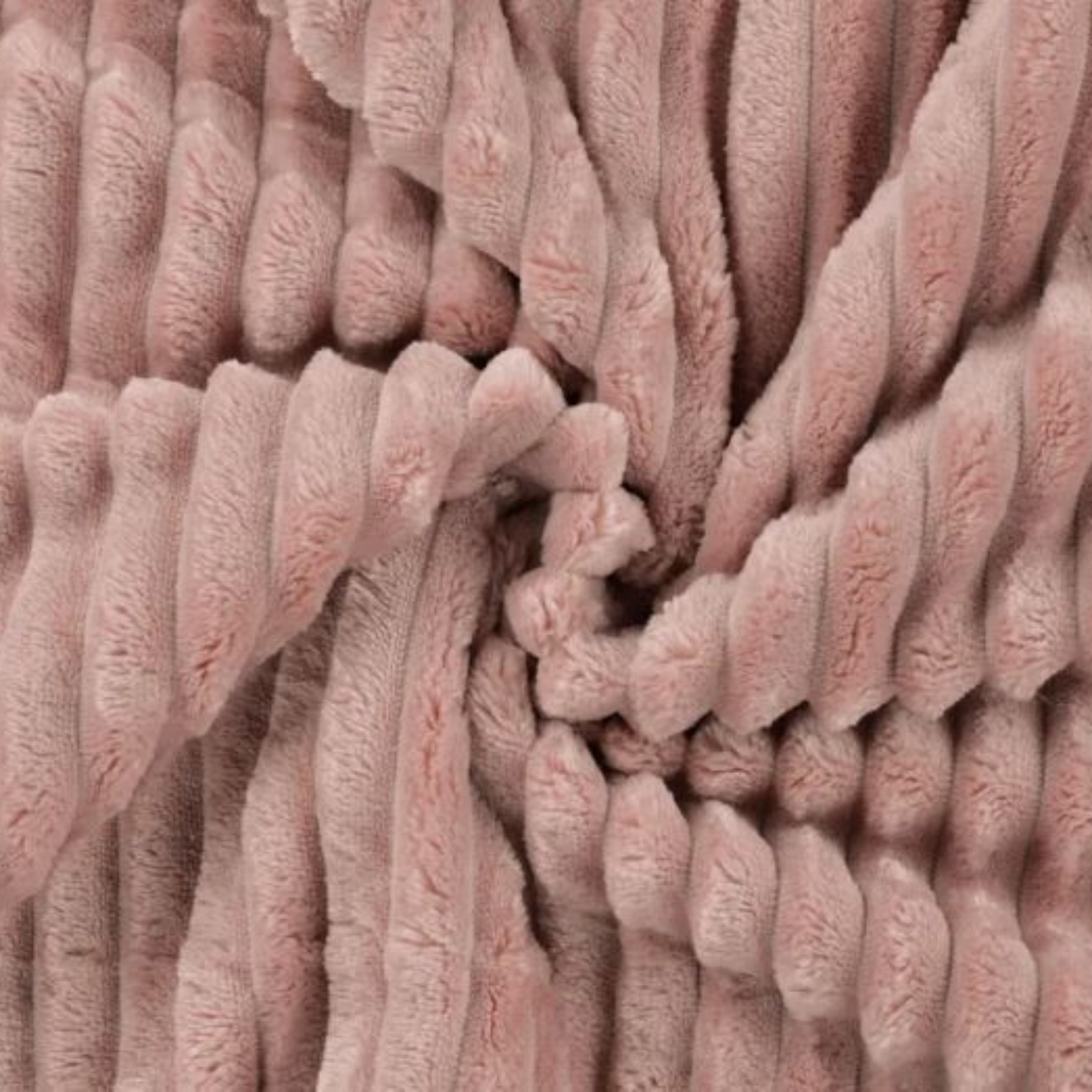 Cuddle Binky super weicher Wellnessfleece Stoff mit 1,5 cm breiten Rippen