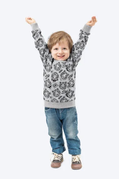 Alpenfleece - Tiger - Grau