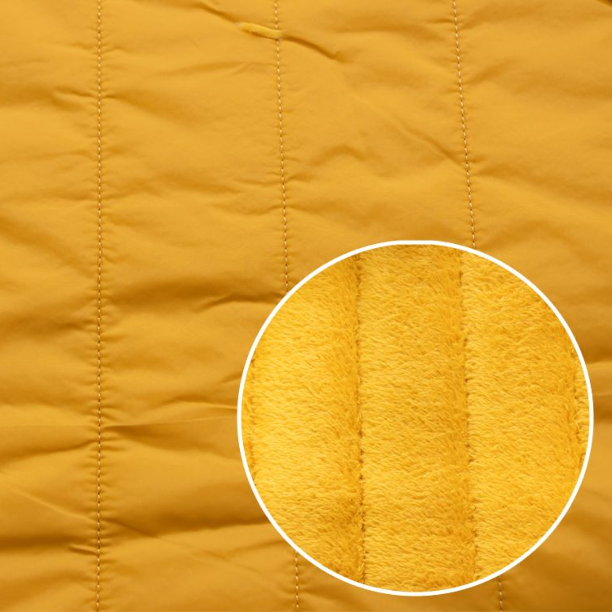 Stepper mit Fleeceabseite Stoff - uni