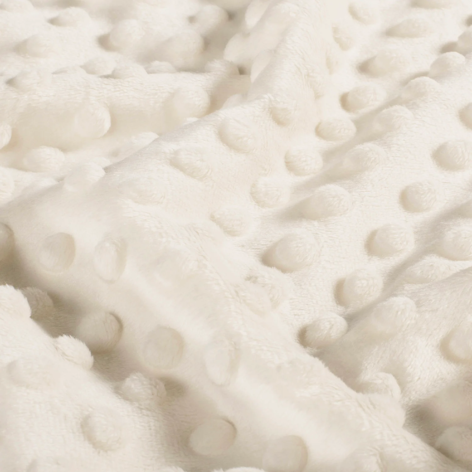 Minky-Stoff mit Noppenprägung