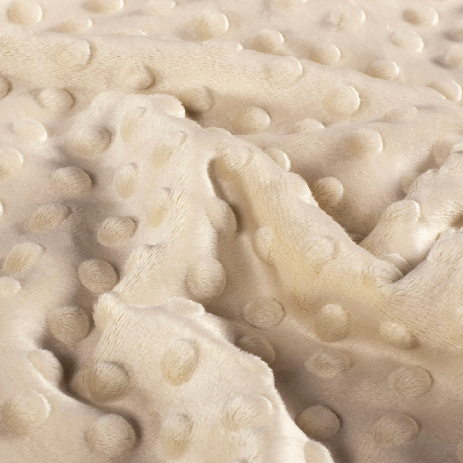 Minky-Stoff mit Noppenprägung